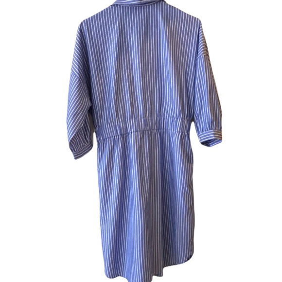 J. McLaughlin Emerson Stripe Shirt Dress Blue Size XS - Picture 7 of 11